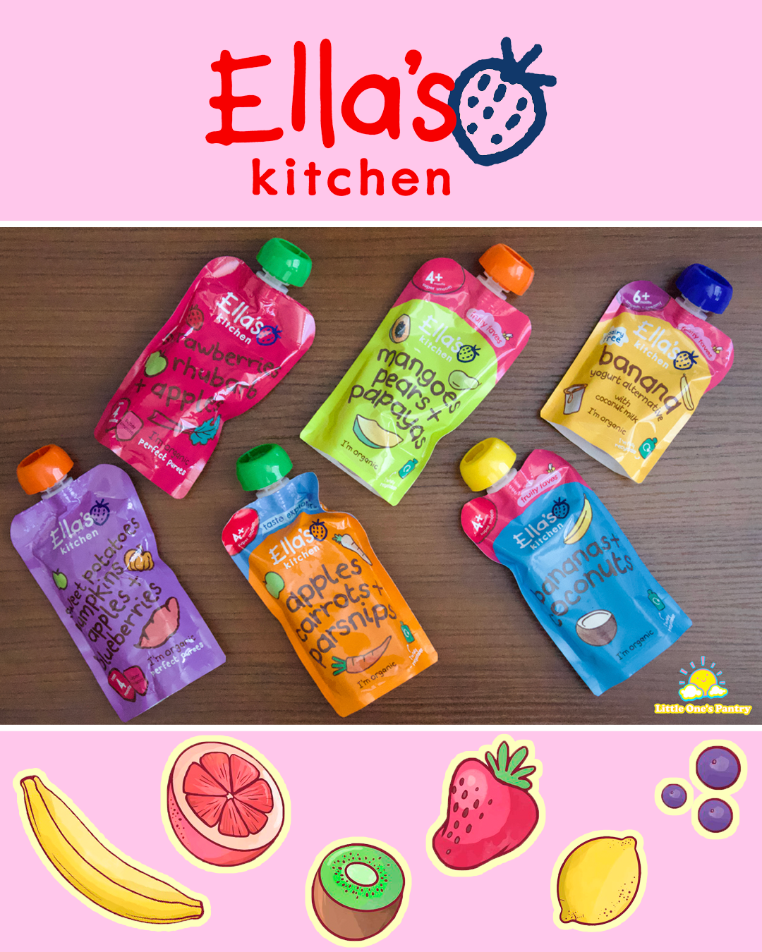 Ella's Kitchen - 120gr Organic Fruit Pouch (4+ Months)