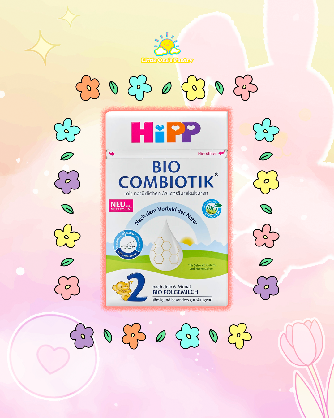 HiPP German Stage 2 Organic Combiotik Infant Milk 600g (6+ Months)