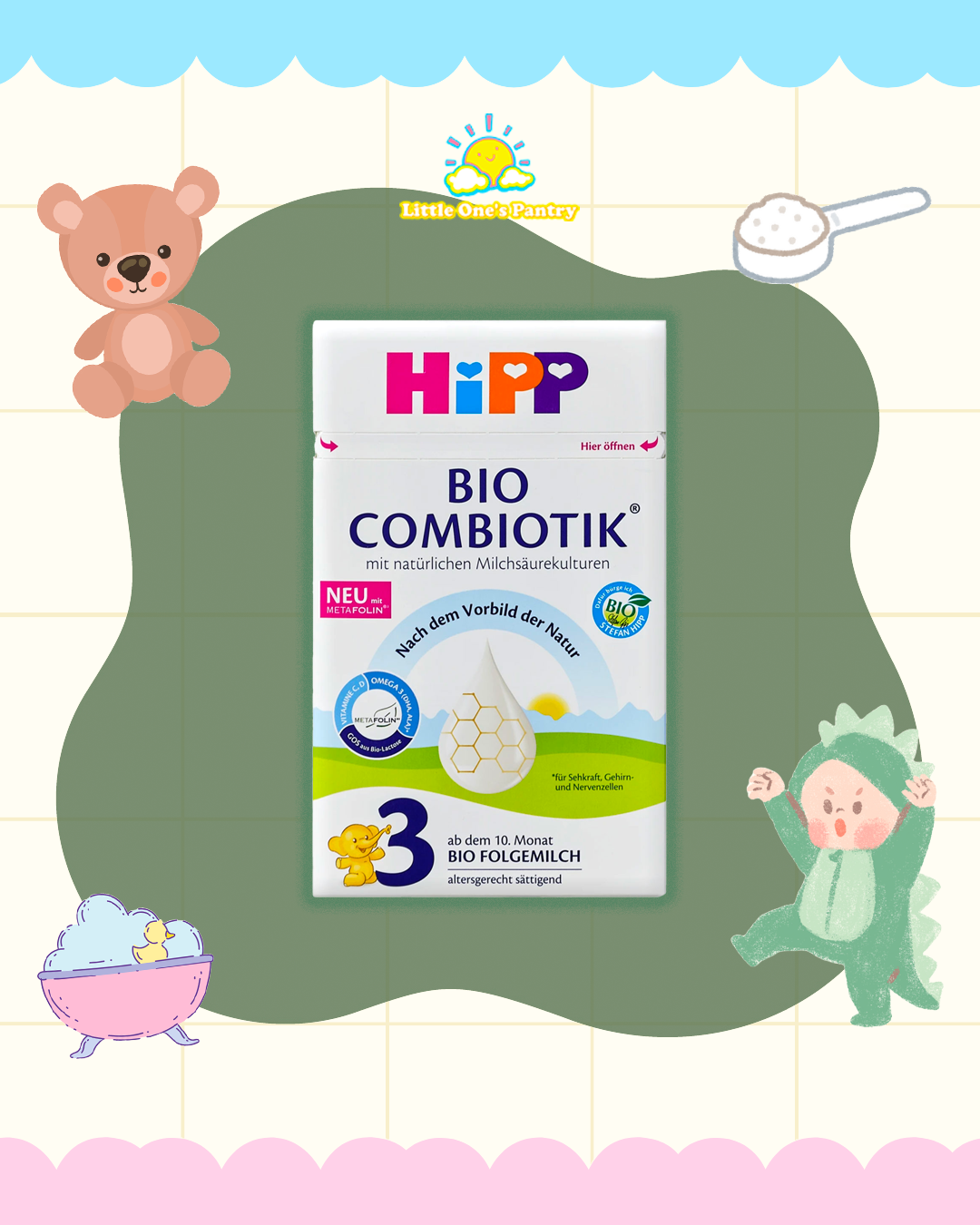 HiPP German Stage 3 Organic Combiotik Infant Milk 600g (10+ Months)