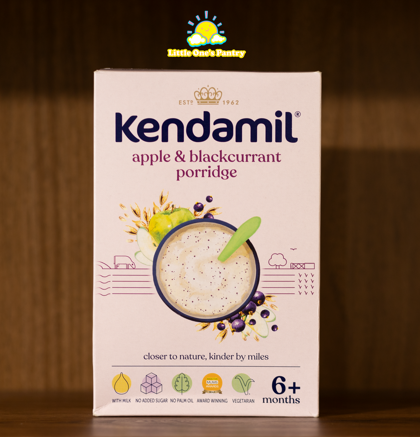 Kendamil Apple & Blackcurrant Porridge 150g (6+ Month) - Little One's Pantry