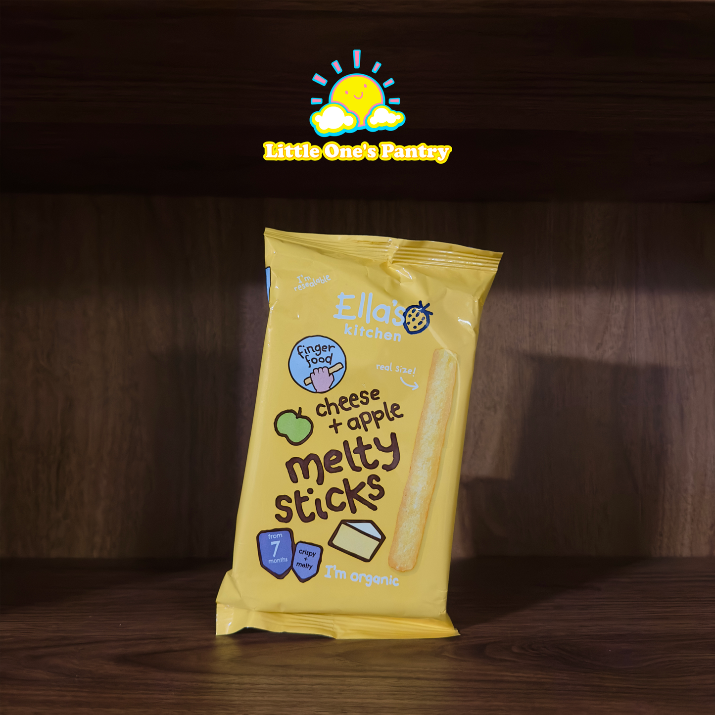 Ella's Kitchen Organic Cheese and Apple Melty Sticks 16g (7+ Months) - UK - Little One's Pantry