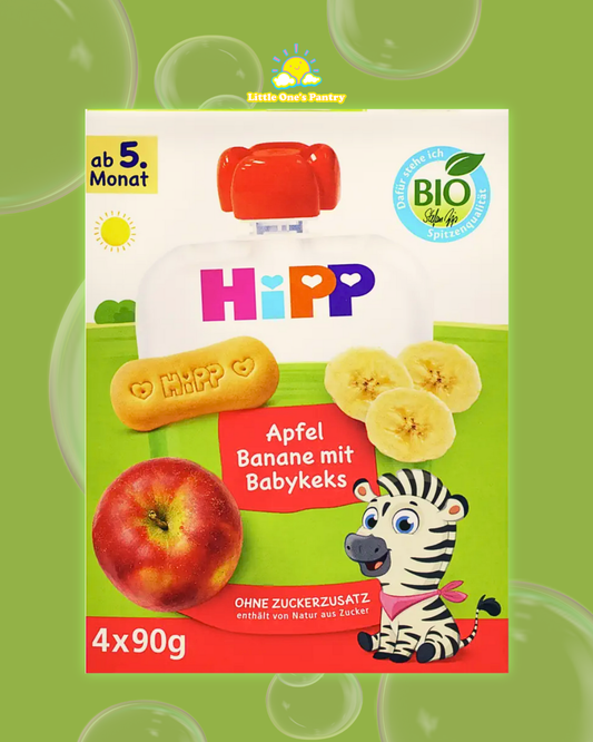 HiPP Fruit & Apple Banana with Baby Biscuit 90g | 5+ months